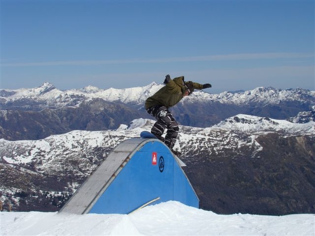 Gustavo Castro no park de Termas de Chillan